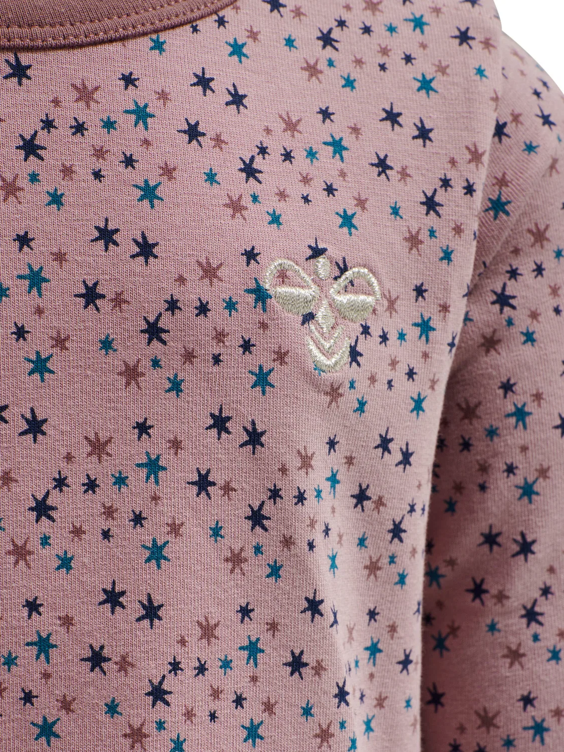 Детская футболка с длинным рукавом Hmlstar Hummel, Rosa Hellrosa Blutenblattbeige — фото 3