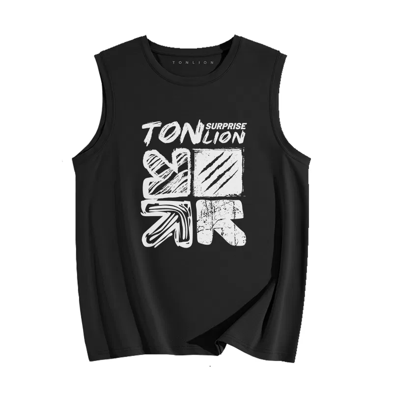 Детский топ-майка с круглым вырезом Tonlion, Черный