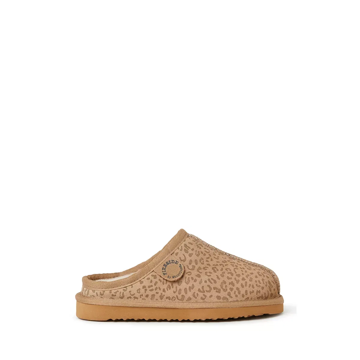 Детские тапочки-клоги из овчины Fireside Dempsey Dearfoams, Leopard — фото 2