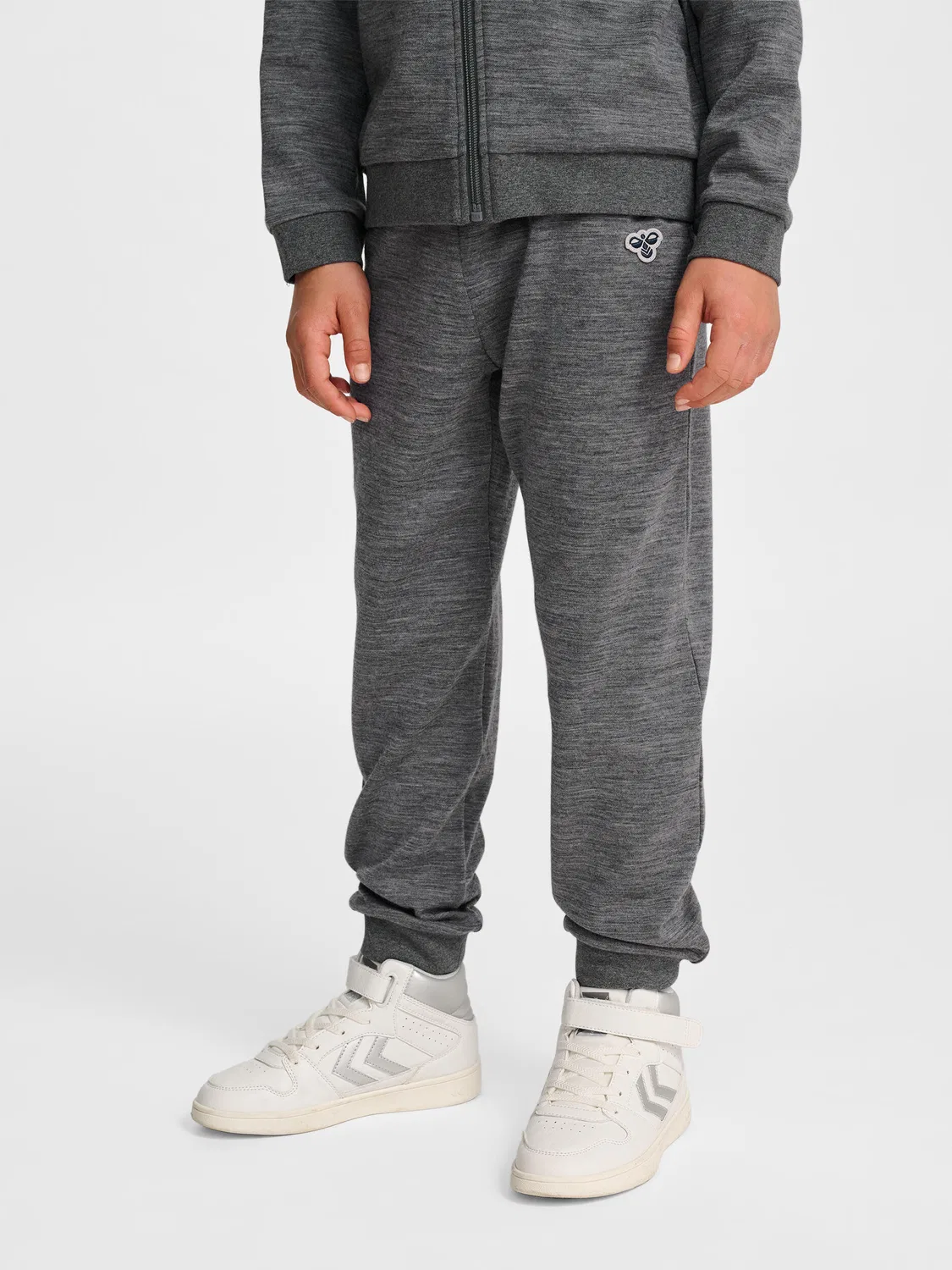 Детские шерстяные брюки Hmljr Wool Hummel, Grau / Dunkelgrau — фото 2