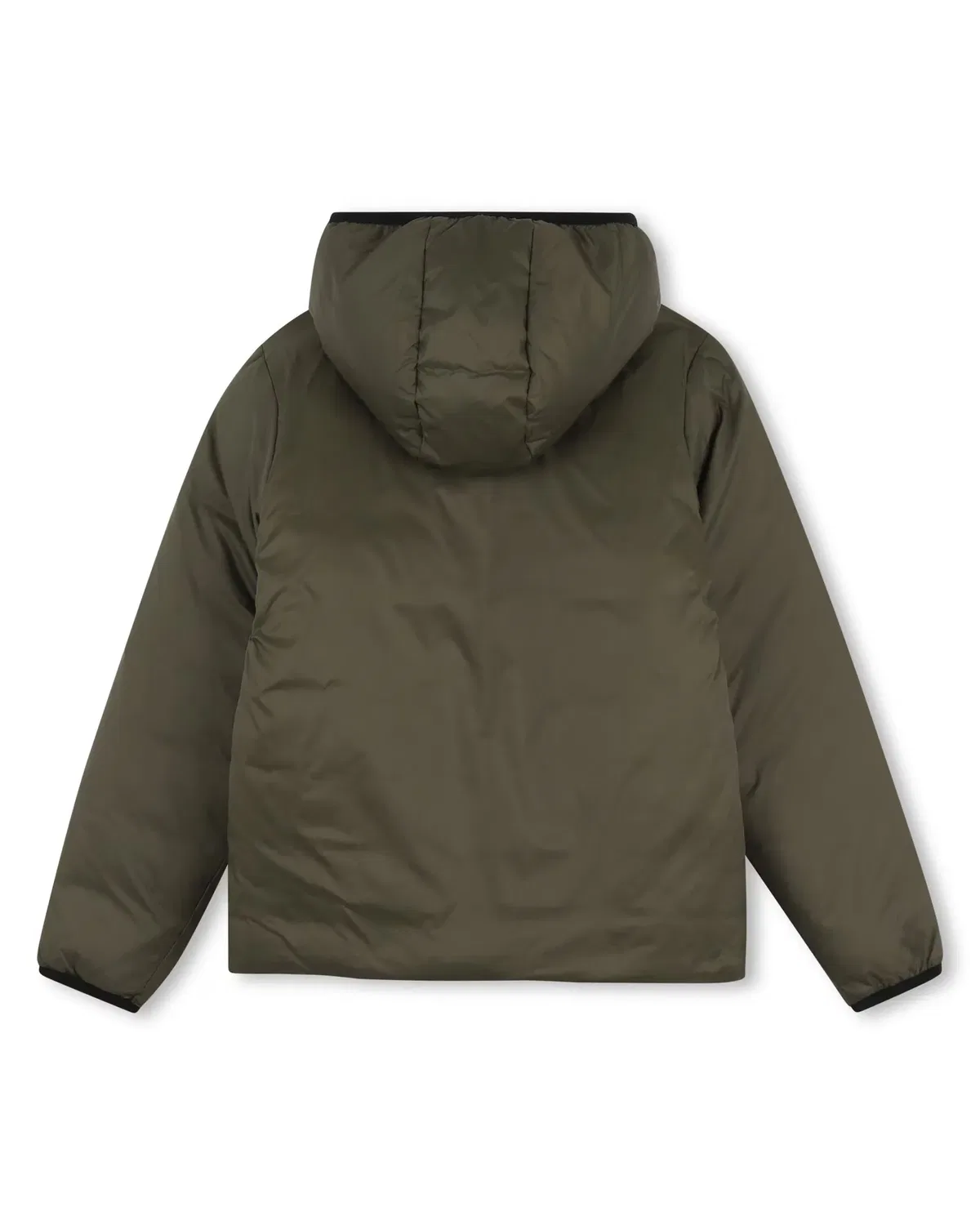 Детская куртка для мальчиков стеганая с капюшоном BOSS Kidswear, Verde — фото 4