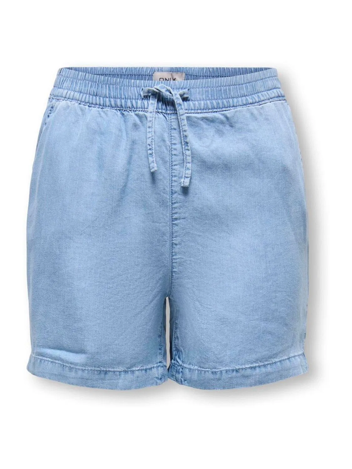 Шорты джинсовые на завязках Supersoft Chambray ONLY KIDS, синий — фото 4