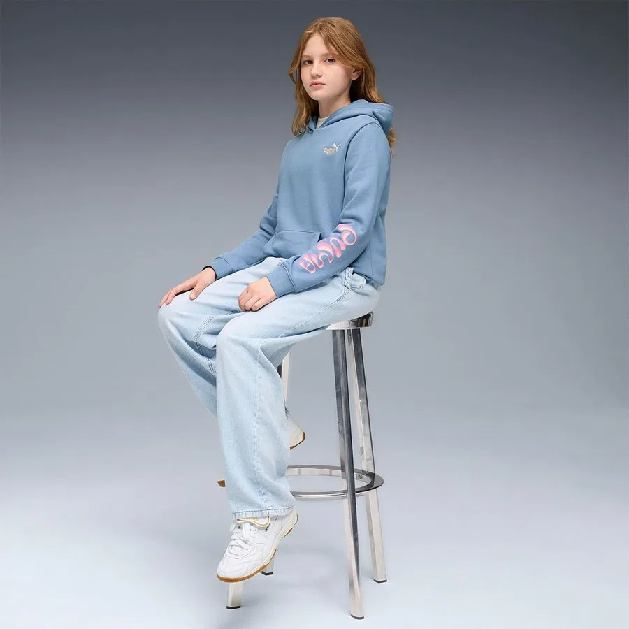 Худи с капюшоном, свободного кроя, модель Tweenerverse, Puma, Розовый — фото 3