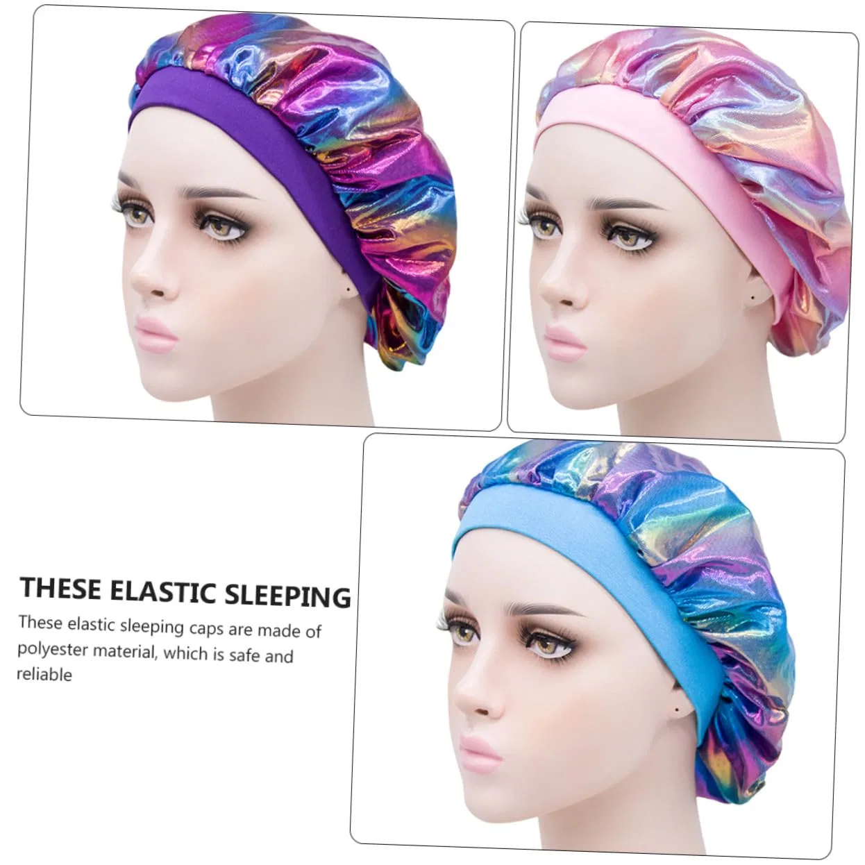 Шапочка для душа 5 шт, Polyester, Homoyoyo, мультиколор — фото 4