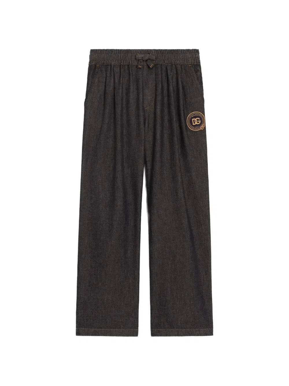 Джинсовые брюки Dolce & Gabbana Kids, черный