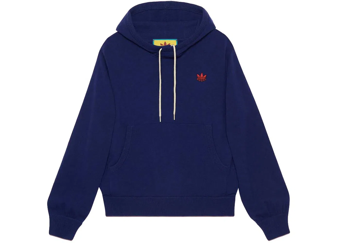 Мужской свитшот из шерсти с логотипом Gucci x Adidas Sweatshirt, Dark Blue