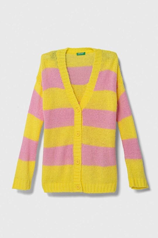 

Свитер с добавлением шерсти для ребенка United Colors of Benetton, желтый