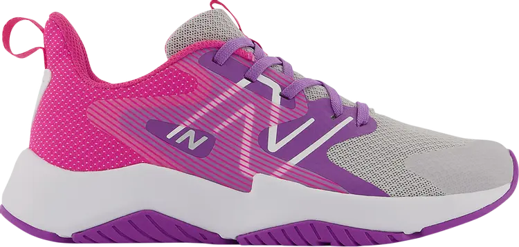 

Кроссовки New Balance Rave Run v2 Big Kid Wide 'Summer Fog Hi-Pink', серый