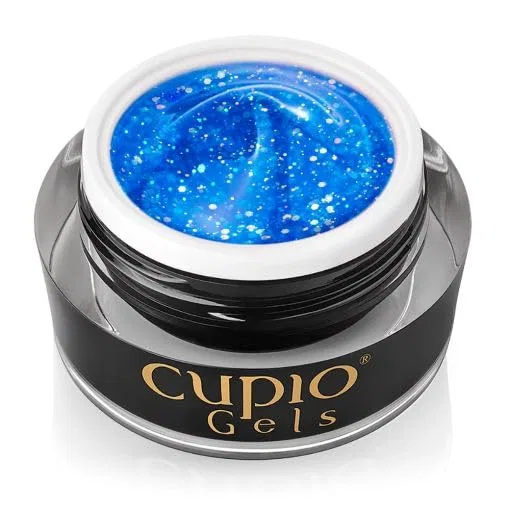 Неоновый гель для наращивания ногтей «Glitter Neon Builder Gel Fantasy Ocean» 15 мл Cupio