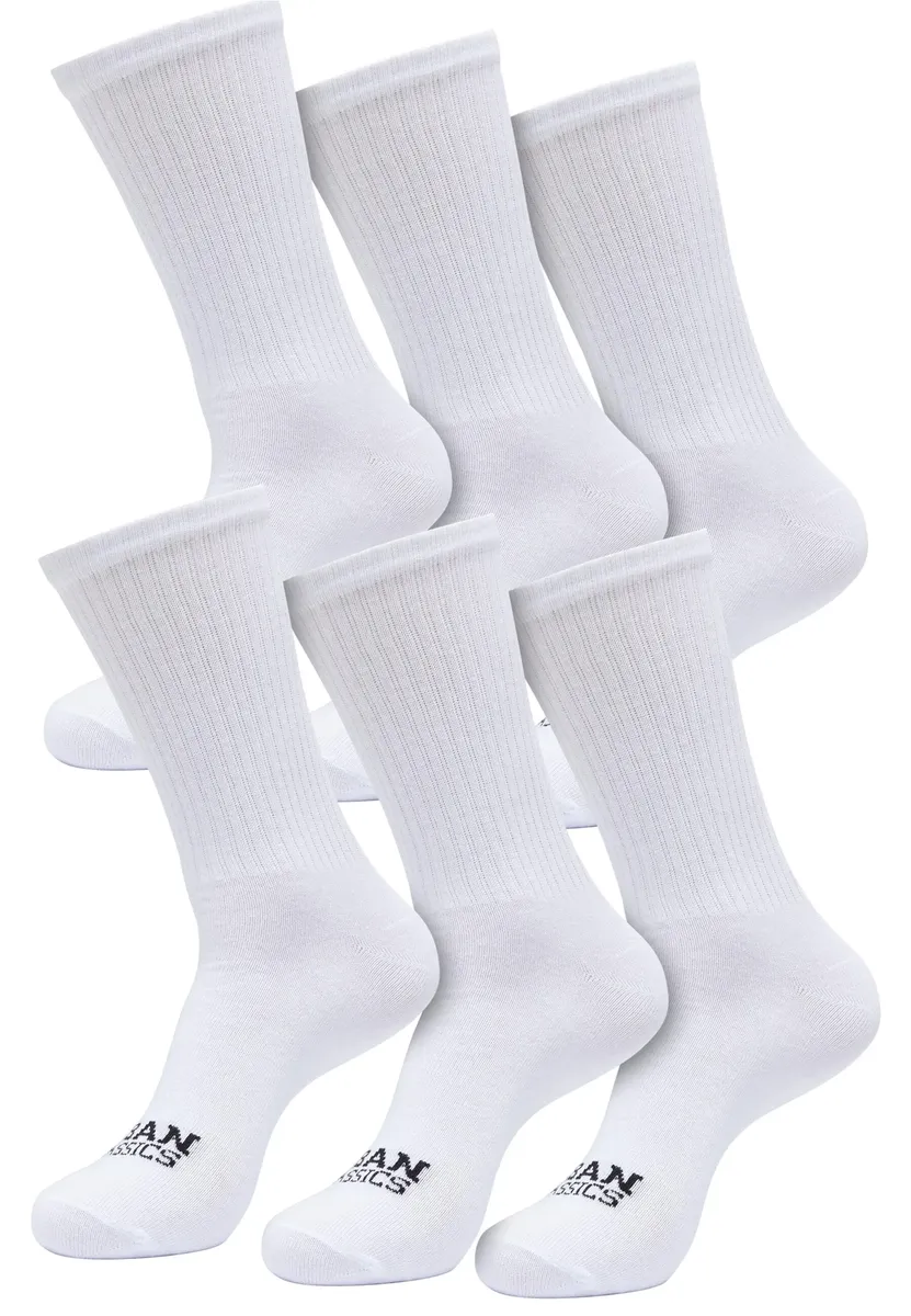 

Базовые носки URBAN CLASSICS " Urban Classics Unisex Simple Flat Knit Socks 6-Pack" (1 пара), белый