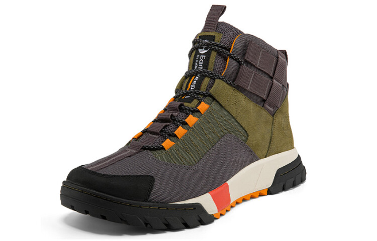 Мужские ботинки Timberland для активного отдыха, серый/зеленый — фото 2
