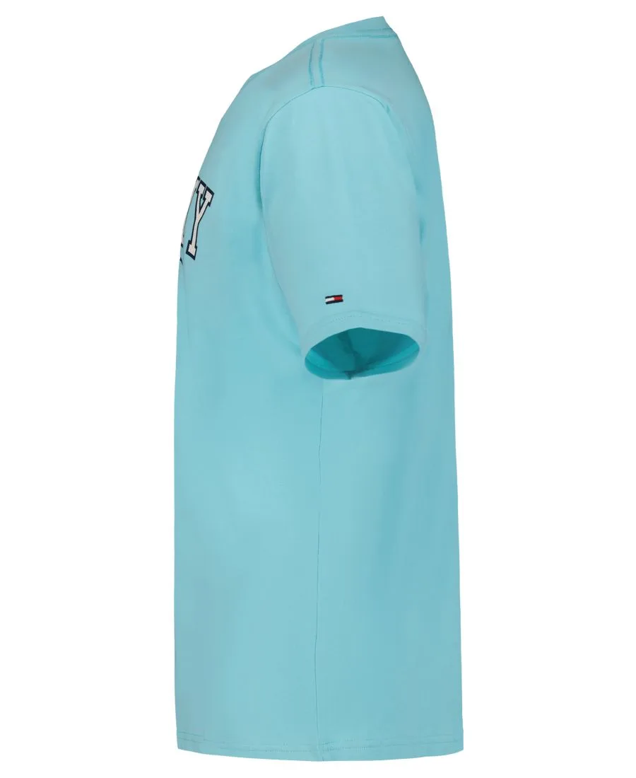 Детская футболка с коротким рукавом, размер 2T-7 Tommy Hilfiger, Amazonite — фото 3