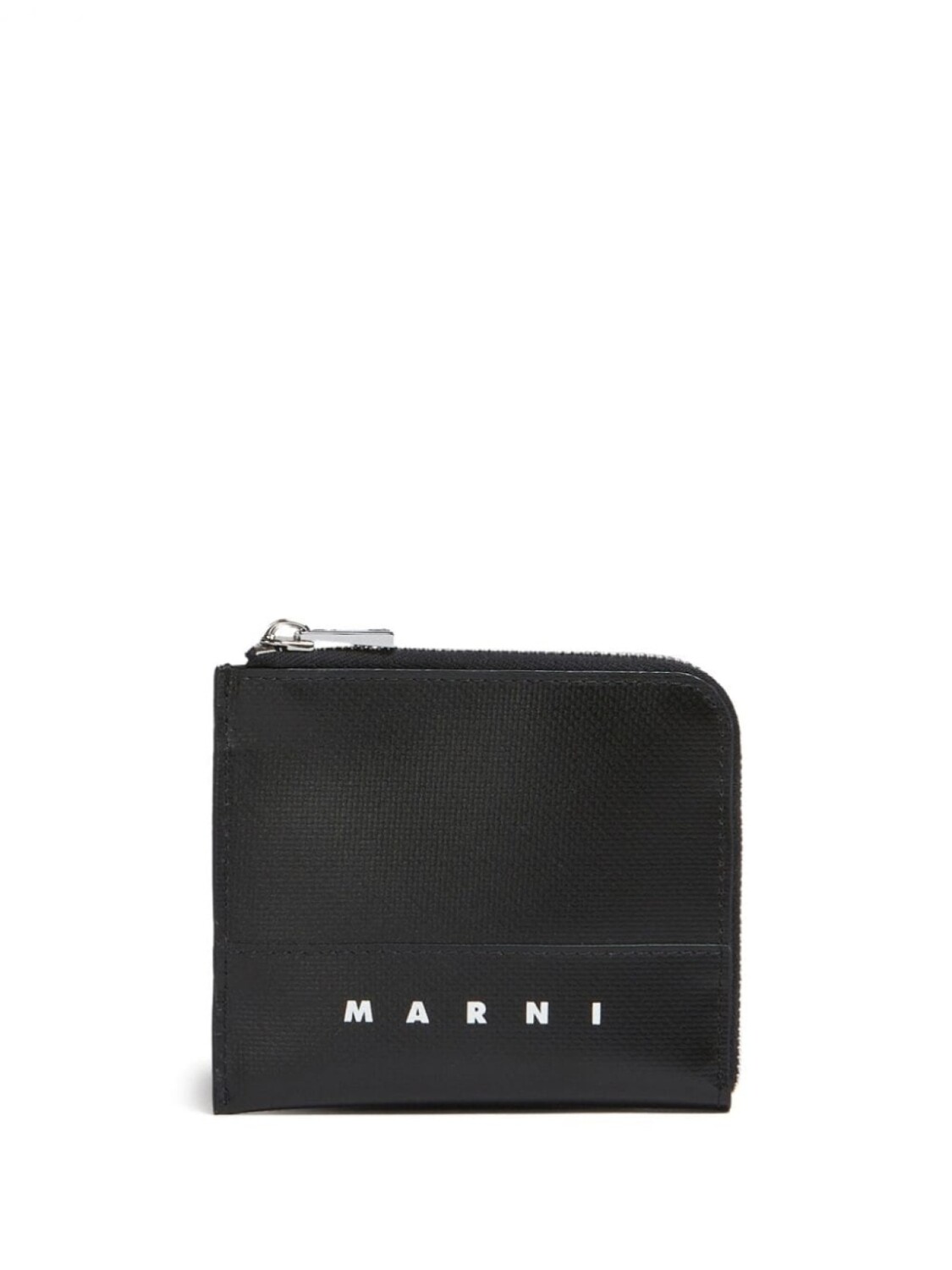 

Кошелек с круговой молнией и логотипом Marni, черный