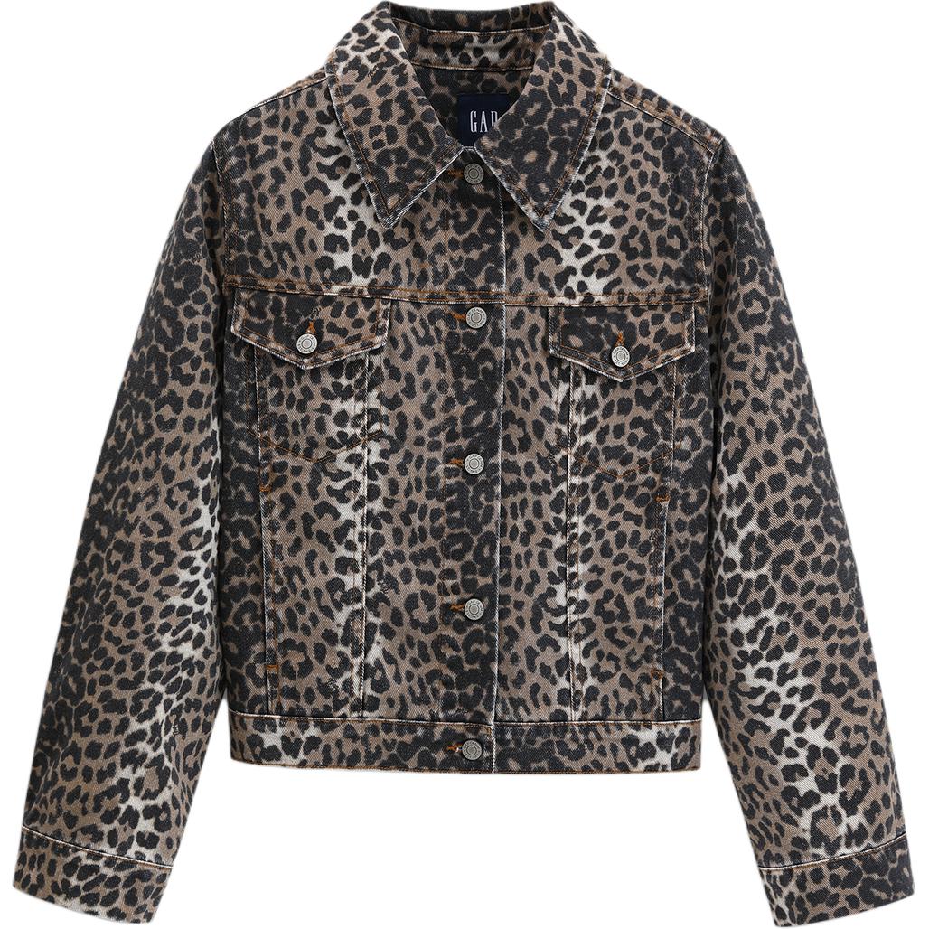 

GAP Куртка женская с леопардовым принтом