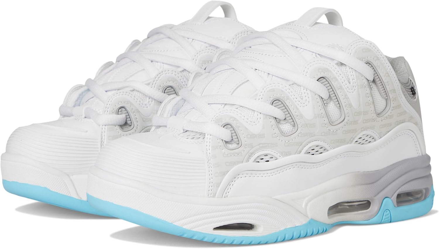 

Мужские кроссовки Osiris D3 2001 для скейтборда, белый/голубой/серый