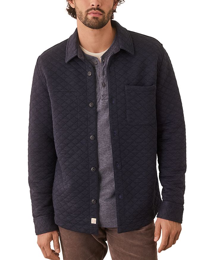 

Corbet Heavyweight Стеганая верхняя рубашка Marine Layer, синий