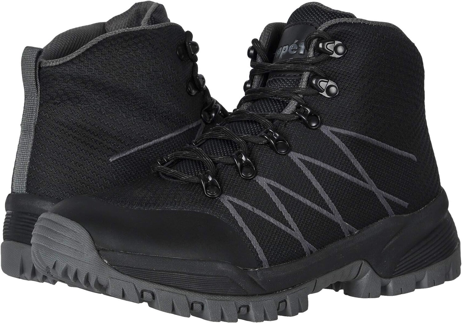 

Ботинки на шнуровке Traverse Propet, цвет Black/Dark Grey