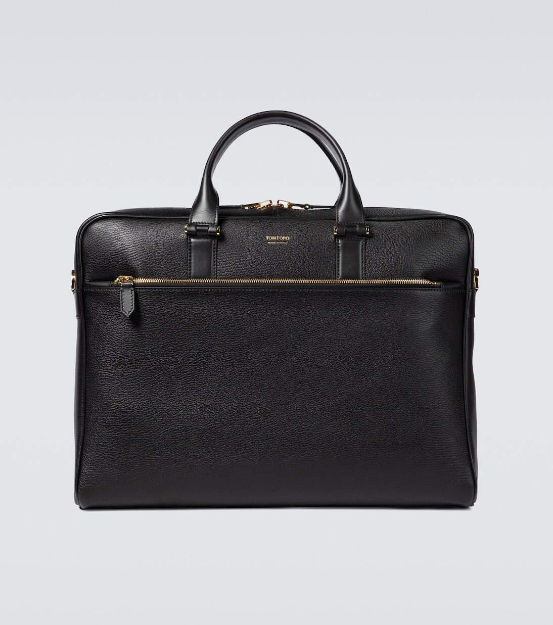 

Портфель из зерненой кожи Tom Ford, черный