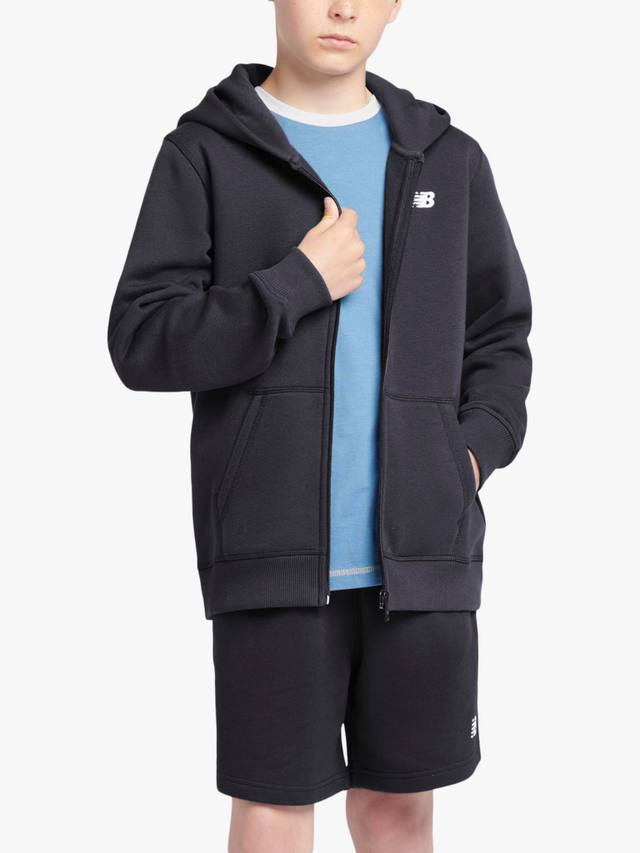 

Детская худи с молнией и маленьким логотипом New Balance, Nb Caviar