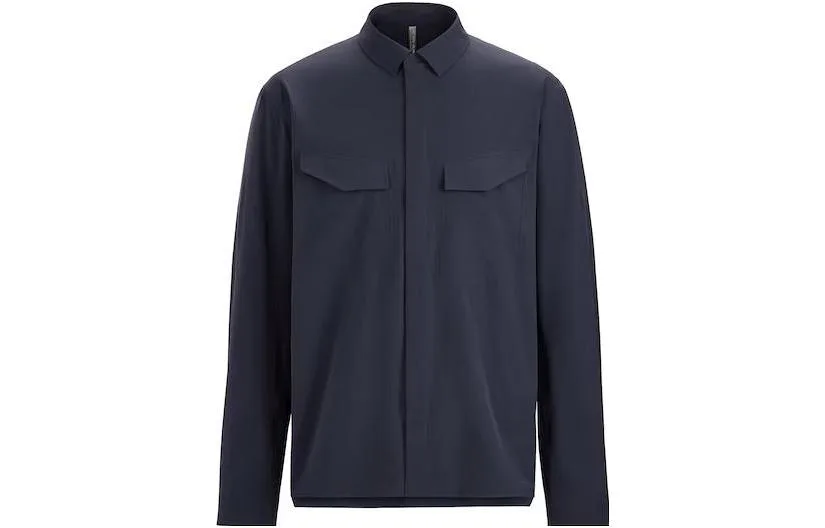 Veilance Field Ls рубашка мужская Arcteryx, Black Sapphire/Black Sapphire