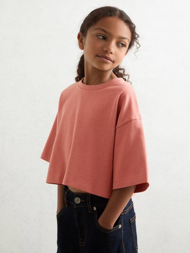 

Детская футболка Alex Cotton с коротким рукавом Reiss, Rose