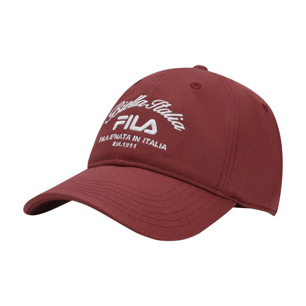 

FILA Хлопковая бейсболка женская тёмно-бордовая, Dark Burgundy
