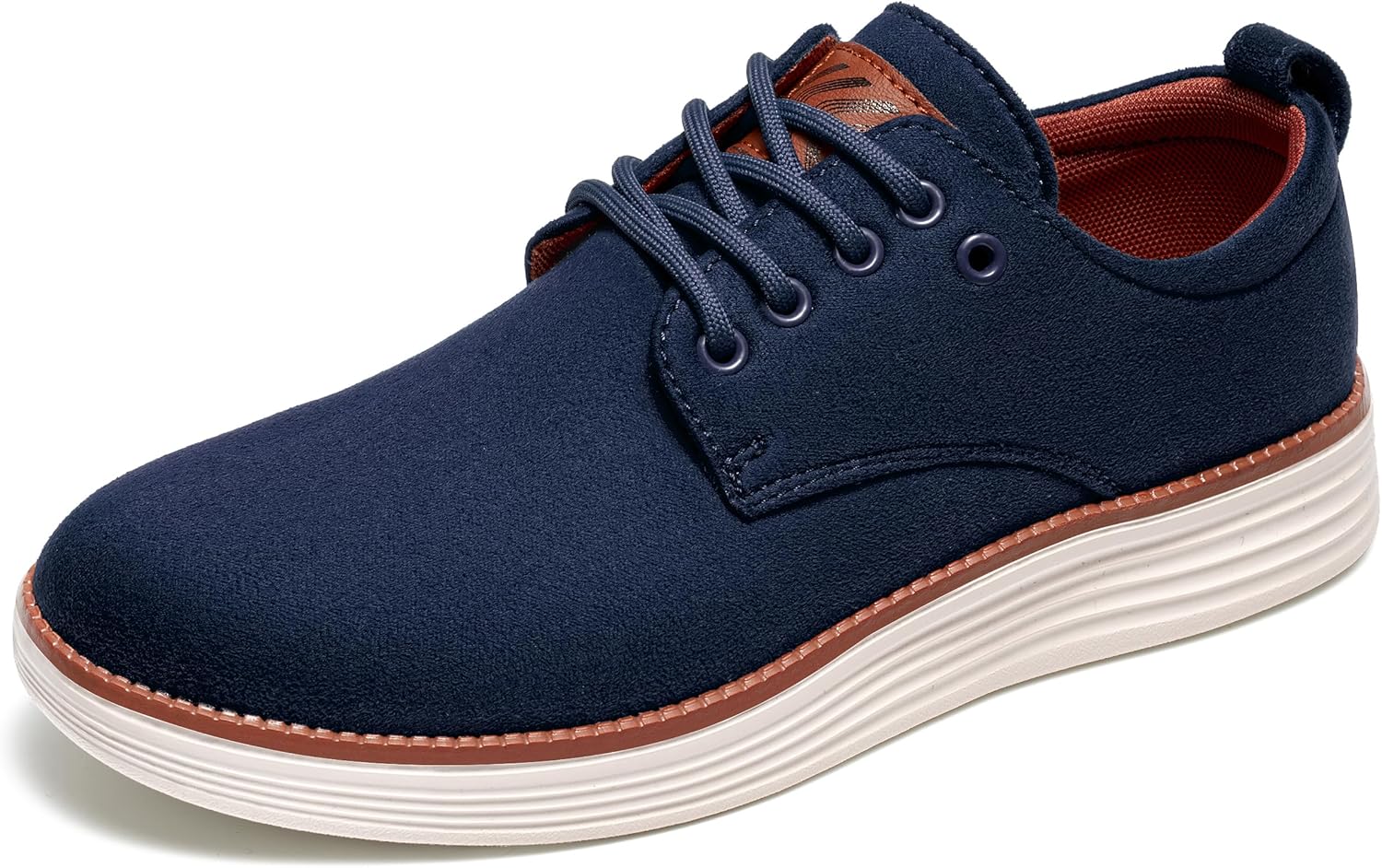 

Мужские оксфорды: удобные классические деловые туфли на шнуровке для работы, офиса, свадьбы, прогулок и вождения Larwen, синий