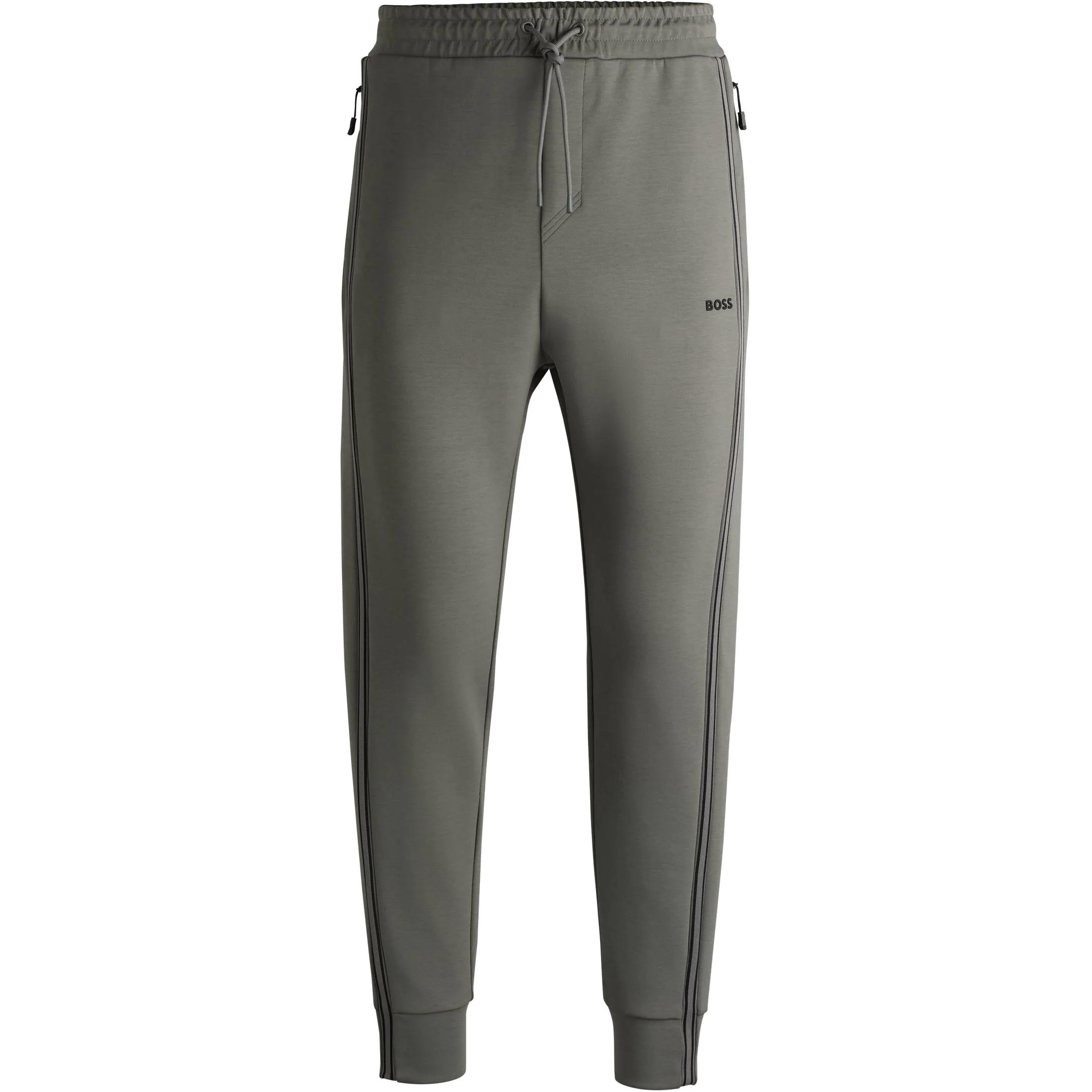 

Штаны с резиновым логотипом HUGO BOSS, серый