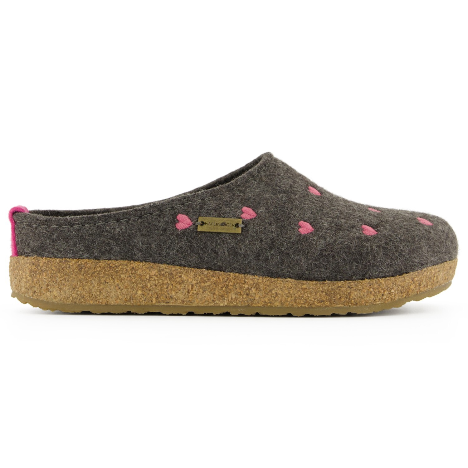 

Домашние тапочки Haflinger Women's Grizzly Cuoricini, цвет Anthracite
