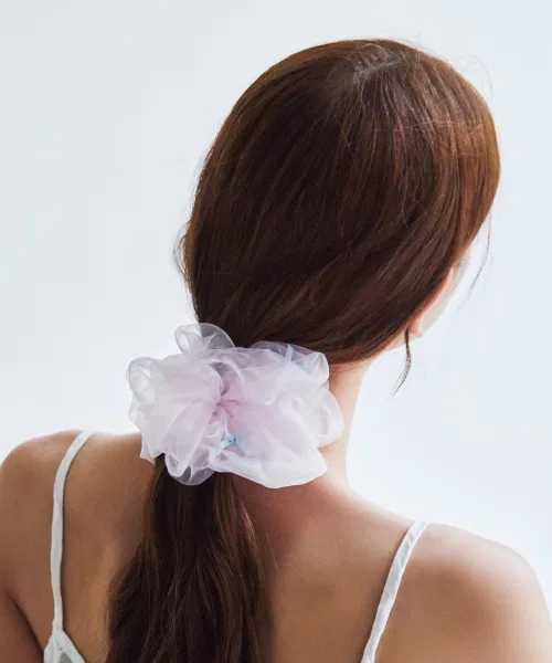 Резинка для волос CHARMY Baby Ribbon Scrunchie, розовый