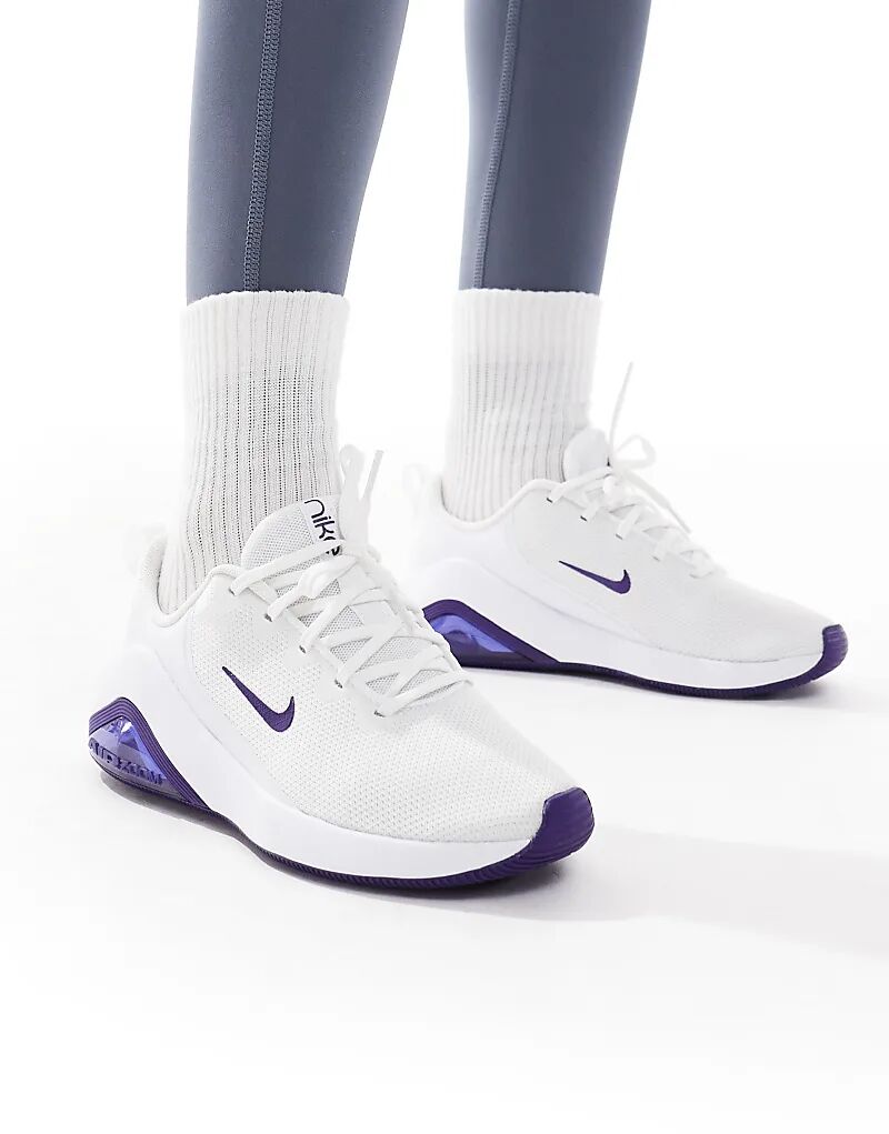 Кроссовки Nike Training Zoom Bella 7 белого и фиолетового цветов — фото 3