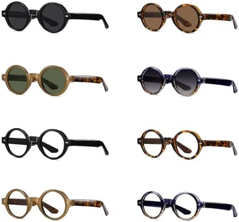 

Ретро круглые панк-солнцезащитные очки для мужчин 2027 года, модные прозрачные очки для женщин, солнцезащитные очки с заклепками UV400 MTZJH, Leopard Clear