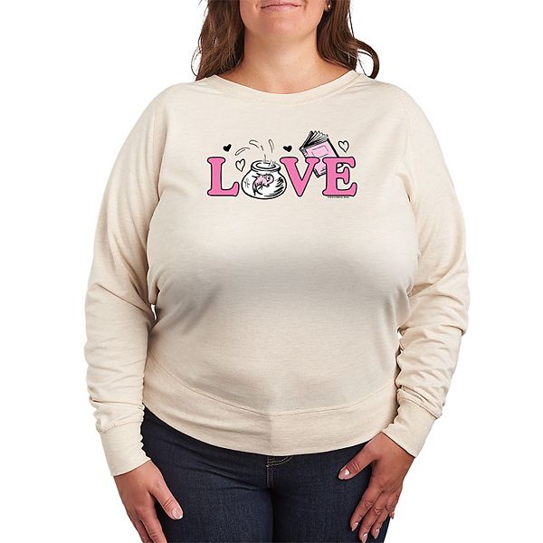 

Футболка с длинным рукавом French Terry Plus Size Fish Love Dr. Seuss