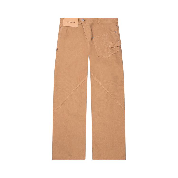 

Брюки JW Anderson Twisted Workwear Trousers 'Natural', желто-коричневый