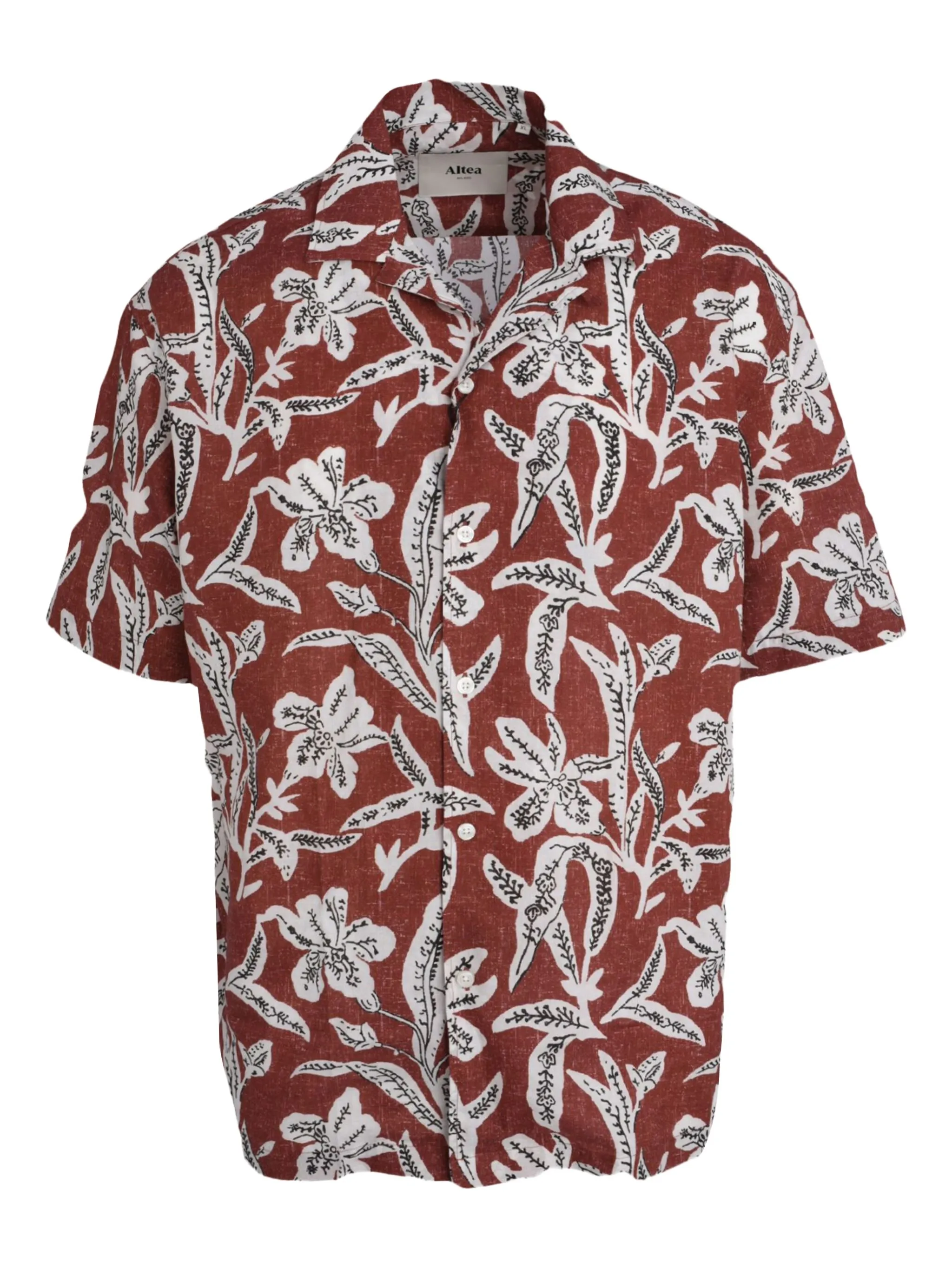 

Рубашка Bart с короткими рукавами и цветочным принтом Altea, оранжевый