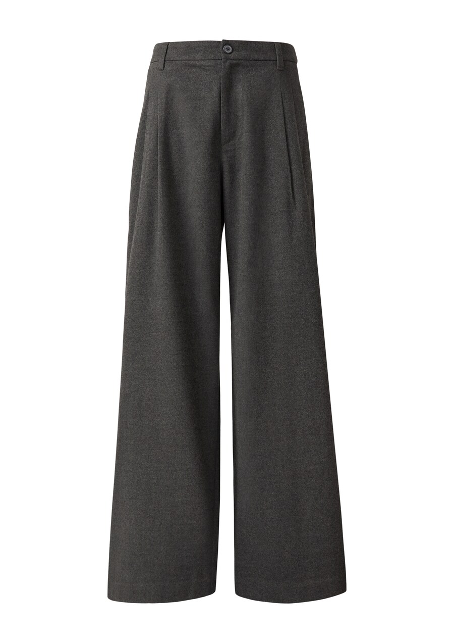 

Широкие брюки со складками спереди s.Oliver, Anthracite