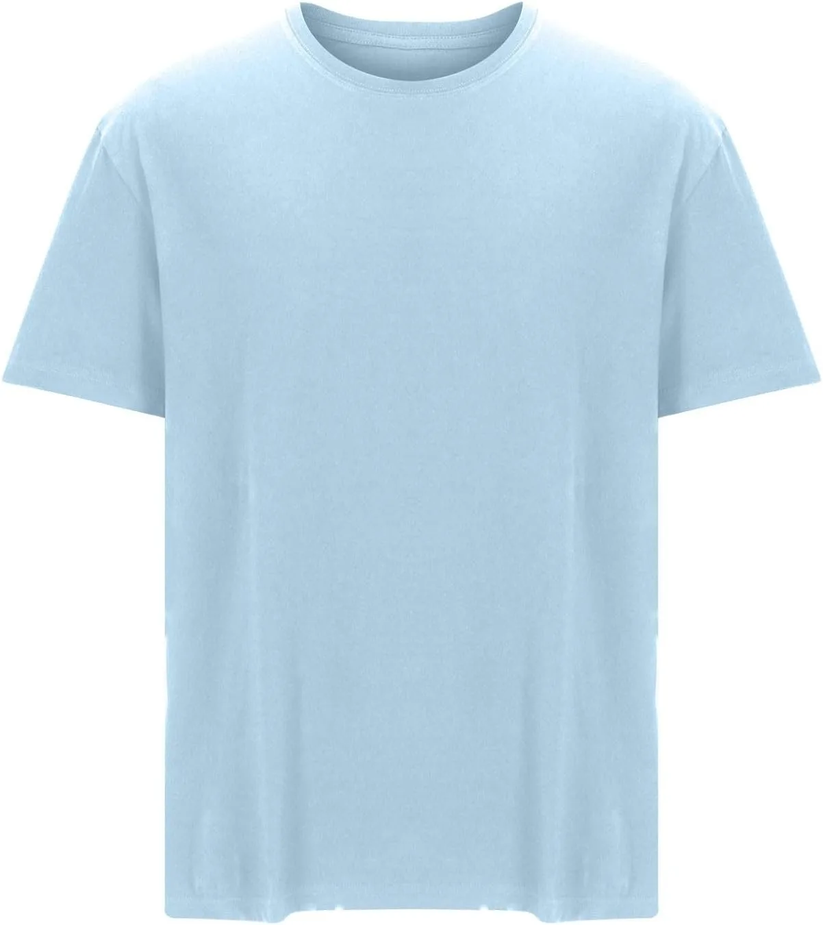 

Мужская хлопковая футболка Big and Tall с коротким рукавом, Casual Basic Tee, свободный крой, для лета, бега и активного отдыха