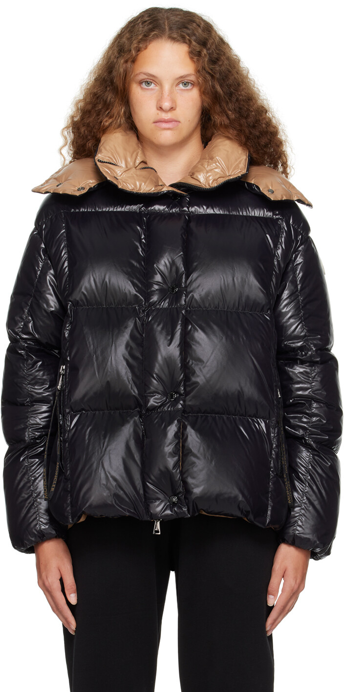 

Moncler Черный Короткий Пуховик Parana