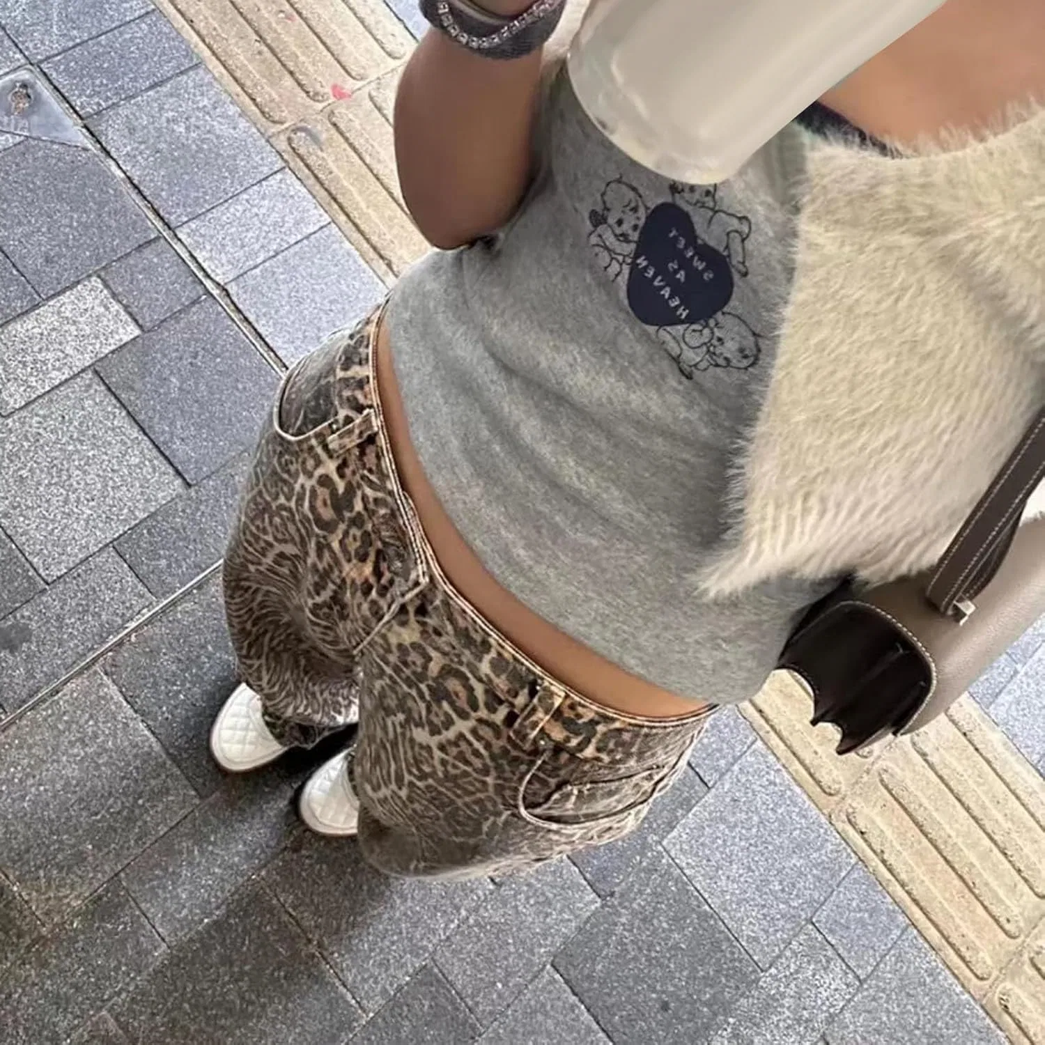 Джинсы boyfriend, леопардовый принт, Women's, 9-leopard Print — фото 4
