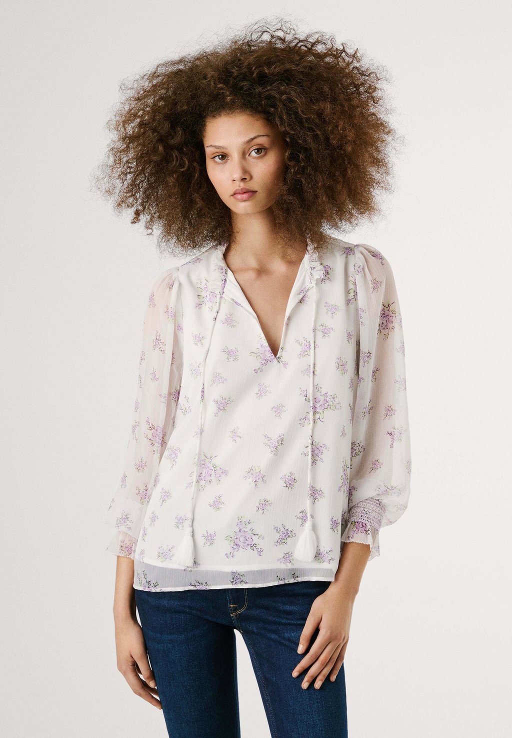 

Блуза Pepe Jeans, кремовый