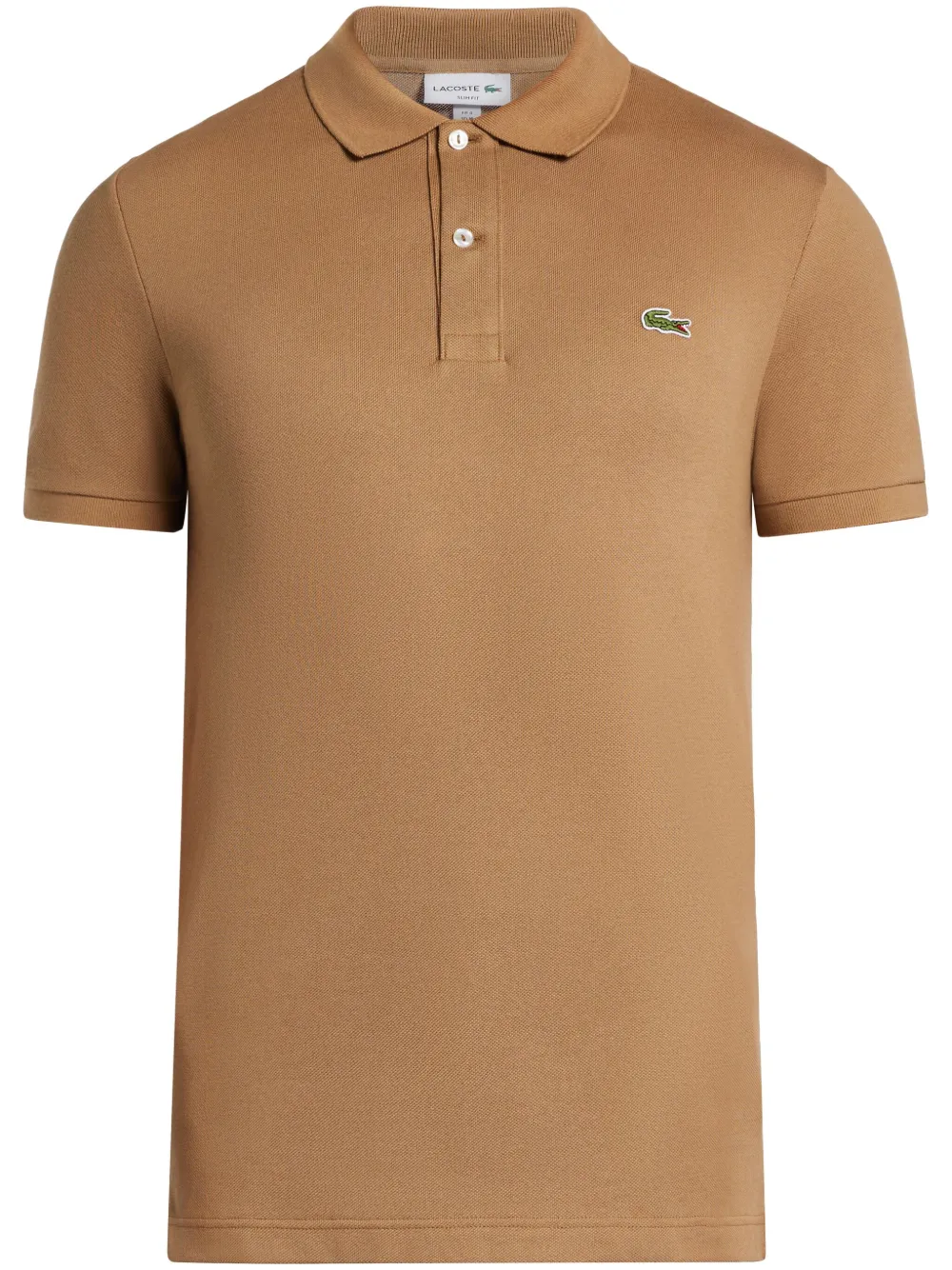 

Рубашка поло с нашивкой-логотипом Lacoste, коричневый