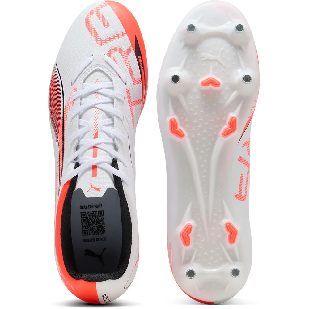 Футбольные бутсы Puma Ultra 5 Play MxSG, белый — фото 2