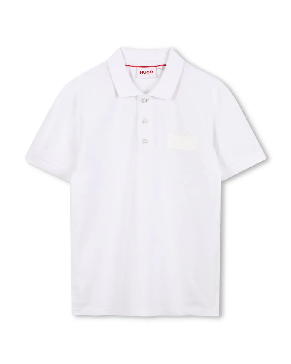 

Детская футболка с коротким рукавом Hugo, белый