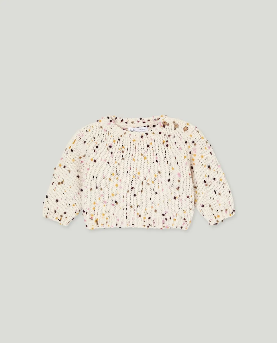 

Трикотажный джерси из шенилла для маленькой девочки Baby El Corte Inglés, экрю