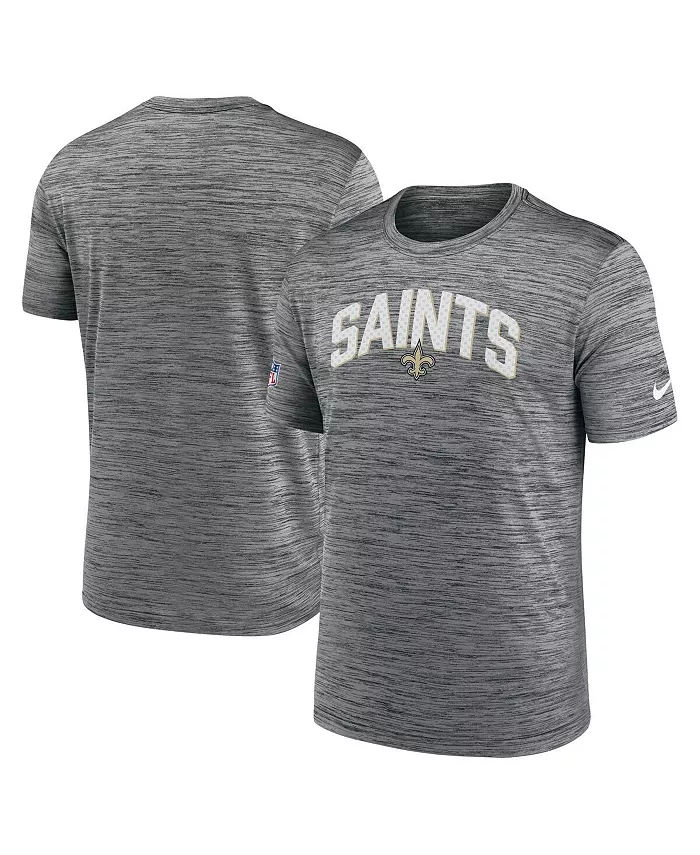 

Мужская серая футболка New Orleans Saints Velocity Athletic Stack Performance Nike