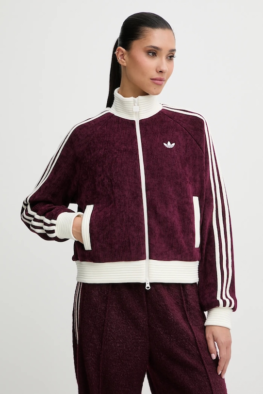 

Велюровая толстовка Adidas Originals, бордовый
