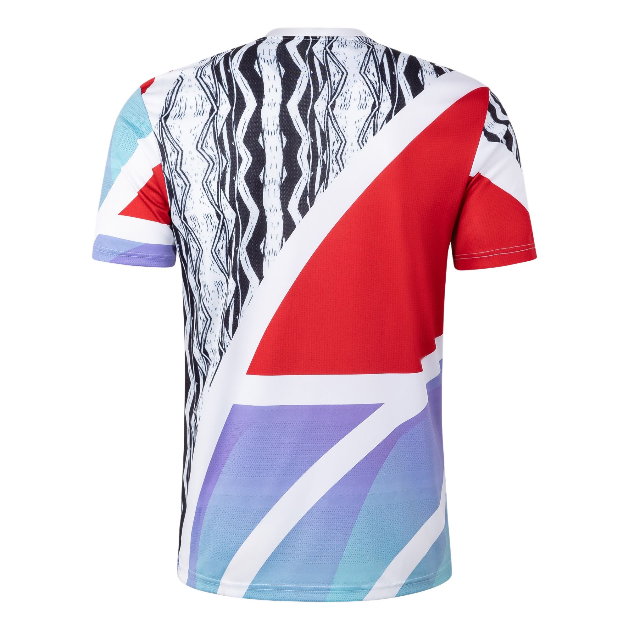 Футболка предматчевая Arsenal 24/25 Adidas, Светло-алый/Белый/Черный/Морская синева — фото 3