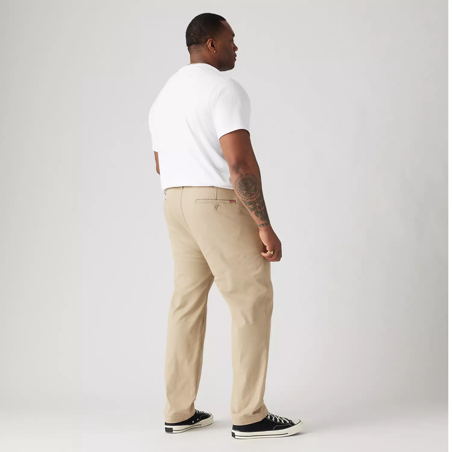 Мужские брюки levi's xx Chino стандартного зауженного кроя (большие и высокие), коричневый — фото 3