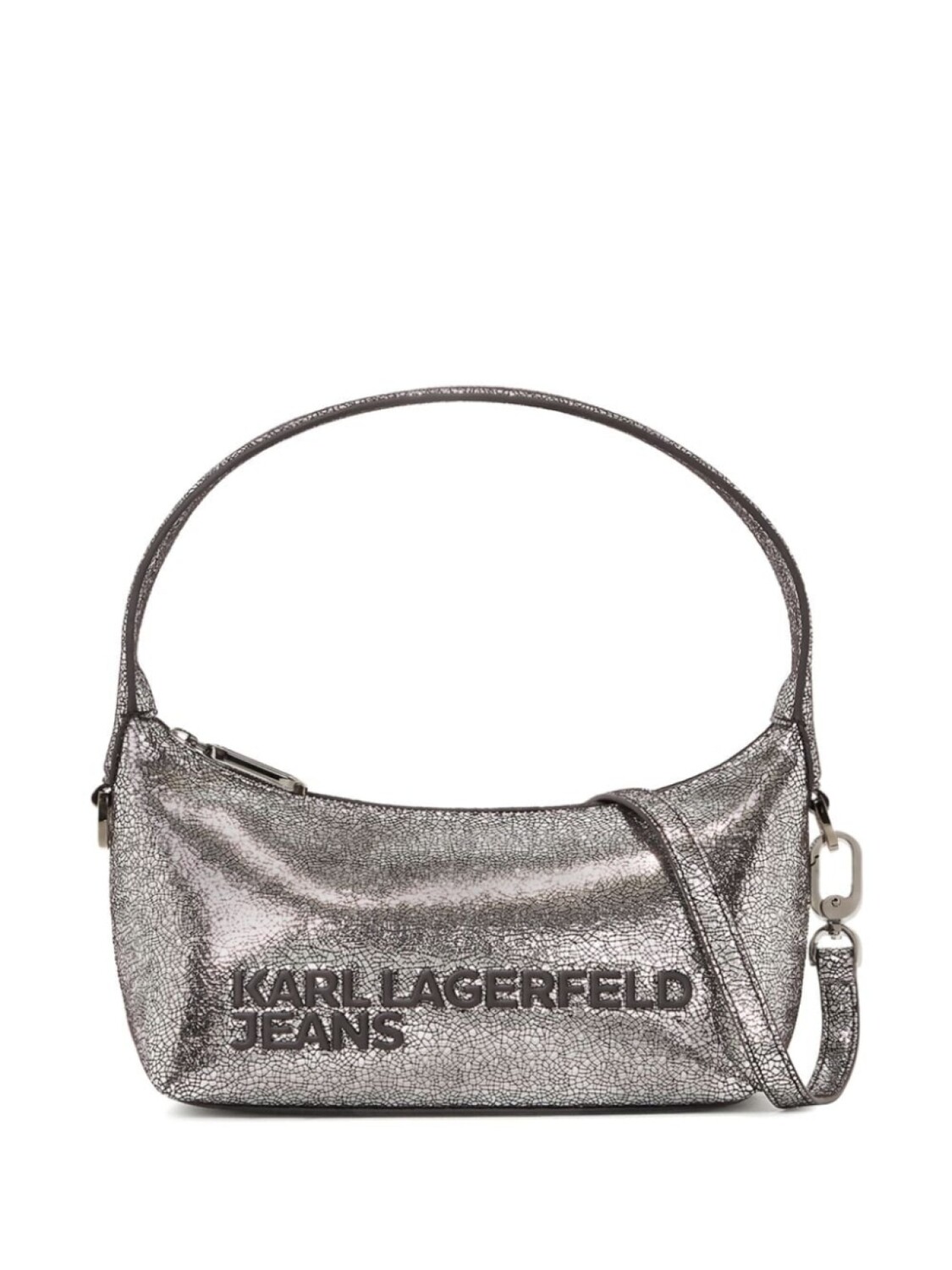 

Karl Lagerfeld Jeans сумка-тоут с эффектом металлик, серебристый