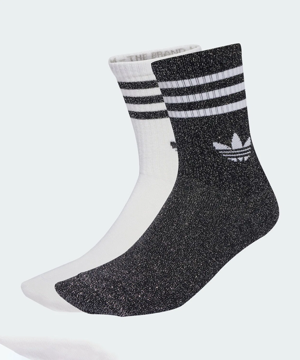 Мужские/Женские носки с блеском, 2 пары Adidas Originals, Black